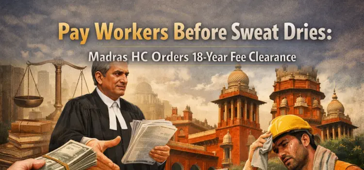 Pay Workers Before The Sweat Dries: Madras HC Orders 18-Year Fee Clearance